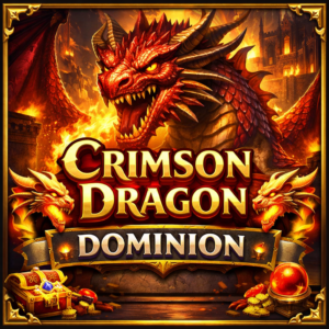 Crimson Dragon Dominion slot Pragmatic Play dengan tema naga merah dan visual kerajaan api